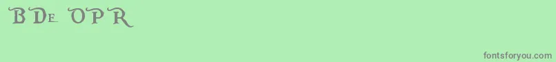 PiecesOfEightAlt-Schriftart – Graue Schriften auf grünem Hintergrund
