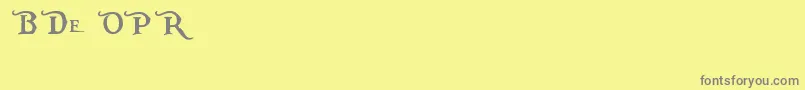 PiecesOfEightAlt Font – Gray Fonts on Yellow Background