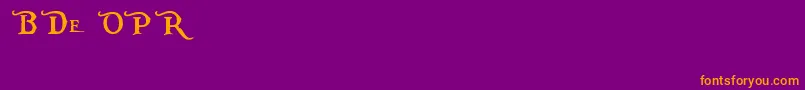 PiecesOfEightAlt Font – Orange Fonts on Purple Background