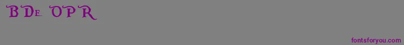 PiecesOfEightAlt Font – Purple Fonts on Gray Background