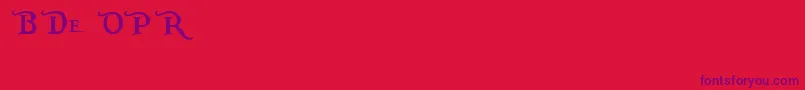 PiecesOfEightAlt Font – Purple Fonts on Red Background