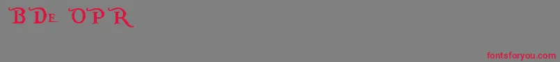 PiecesOfEightAlt Font – Red Fonts on Gray Background