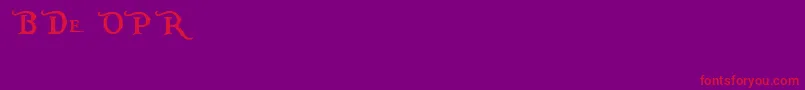 PiecesOfEightAlt Font – Red Fonts on Purple Background