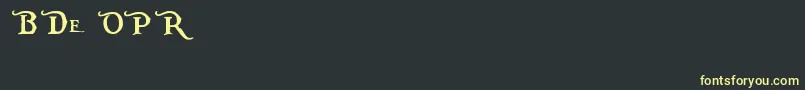 PiecesOfEightAlt Font – Yellow Fonts on Black Background
