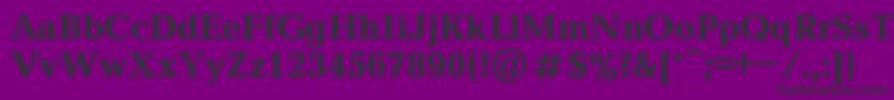 BalticaBold Font – Black Fonts on Purple Background