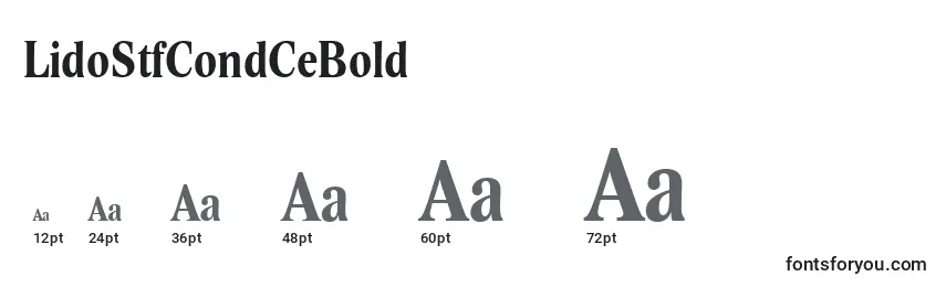 LidoStfCondCeBold Font Sizes