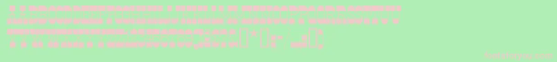 Ponsn Font – Pink Fonts on Green Background