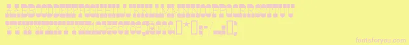 Ponsn Font – Pink Fonts on Yellow Background