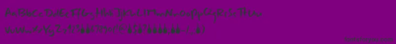 DkCombustible Font – Black Fonts on Purple Background