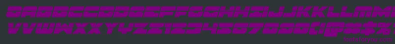 Banjinlaseritalフォントについての詳細 フォントBanjinlaserital – 黒い背景に紫のフォント