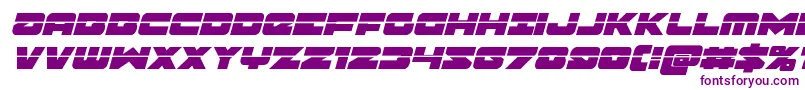 Czcionka Banjinlaserital – fioletowe czcionki