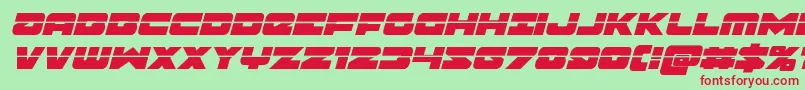 More about Banjinlaserital Font Banjinlaserital Font – Red Fonts on Green Background