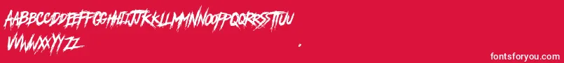 AnotherAmerica Font – White Fonts on Red Background