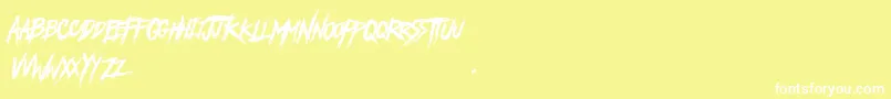 AnotherAmerica Font – White Fonts on Yellow Background