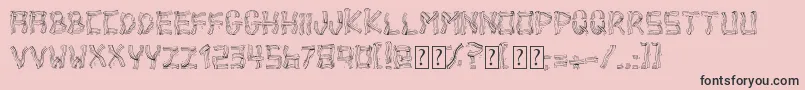 BaconBad Font – Black Fonts on Pink Background