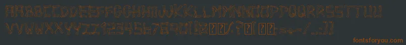 BaconBad Font – Brown Fonts on Black Background