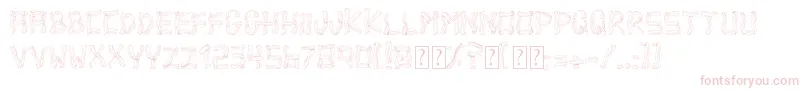 BaconBad Font – Pink Fonts on White Background