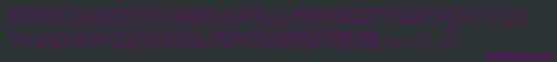 BaconBad Font – Purple Fonts on Black Background