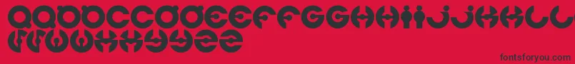 Jamesglover Font – Black Fonts on Red Background