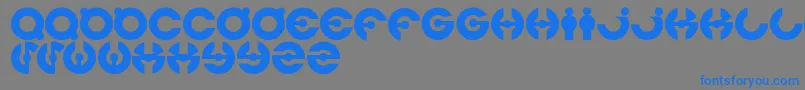 Jamesglover Font – Blue Fonts on Gray Background