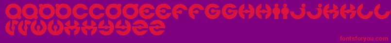 Jamesglover Font – Red Fonts on Purple Background