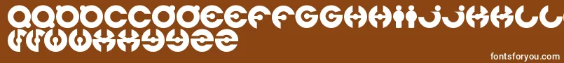 Jamesglover Font – White Fonts on Brown Background