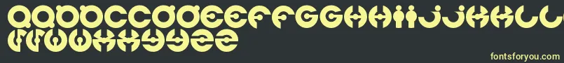 Jamesglover Font – Yellow Fonts on Black Background