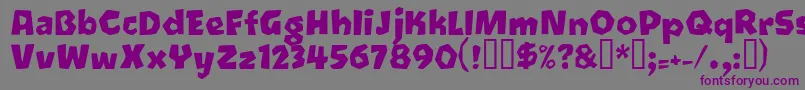 Oetztyp Font – Purple Fonts on Gray Background