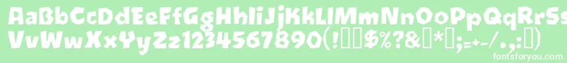 Oetztyp Font – White Fonts on Green Background