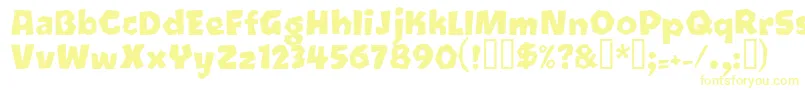 Шрифт Oetztyp – жёлтые шрифты