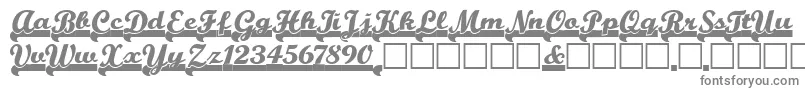 Teamspirit-fontti – harmaat kirjasimet valkoisella taustalla