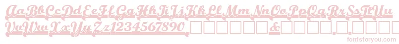 Шрифт Teamspirit – розовые шрифты