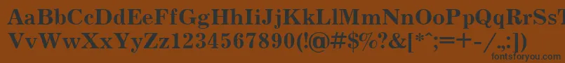 Jrn75C Font – Black Fonts on Brown Background