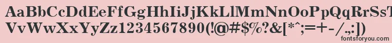 Шрифт Jrn75C – чёрные шрифты на розовом фоне