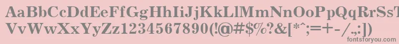 Jrn75C Font – Gray Fonts on Pink Background