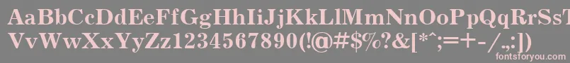 Jrn75C Font – Pink Fonts on Gray Background