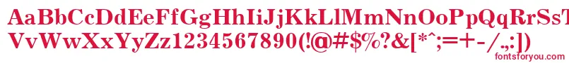 フォントJrn75C – 赤い文字