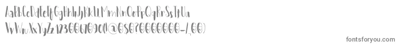WoebegoneDemo Font – Gray Fonts on White Background