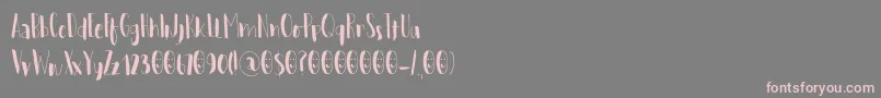 WoebegoneDemo Font – Pink Fonts on Gray Background