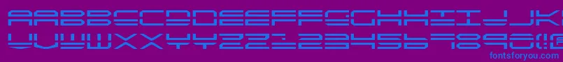 Qstrike2 Font – Blue Fonts on Purple Background