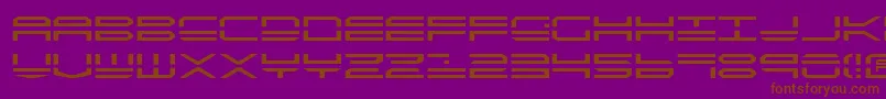 Qstrike2 Font – Brown Fonts on Purple Background