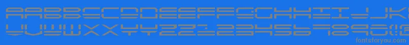 Czcionka Qstrike2 – szare czcionki na niebieskim tle