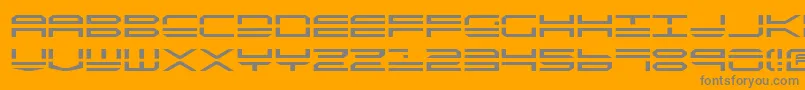 Qstrike2 Font – Gray Fonts on Orange Background