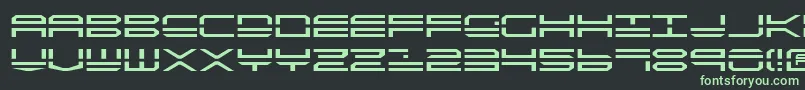 フォントQstrike2 – 黒い背景に緑の文字