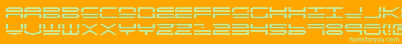 Qstrike2 Font – Green Fonts on Orange Background
