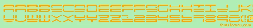 Qstrike2 Font – Orange Fonts on Green Background