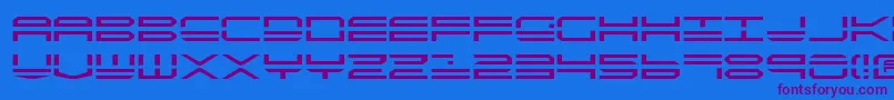 Qstrike2 Font – Purple Fonts on Blue Background