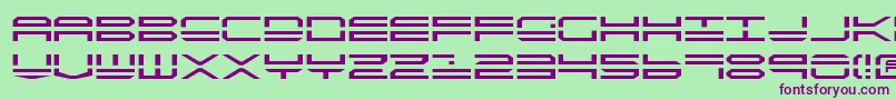 Qstrike2 Font – Purple Fonts on Green Background