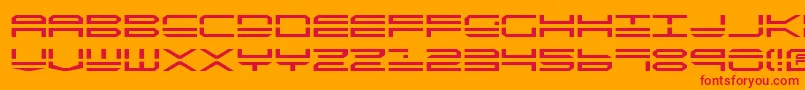 Qstrike2 Font – Red Fonts on Orange Background