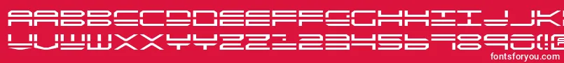 Qstrike2 Font – White Fonts on Red Background
